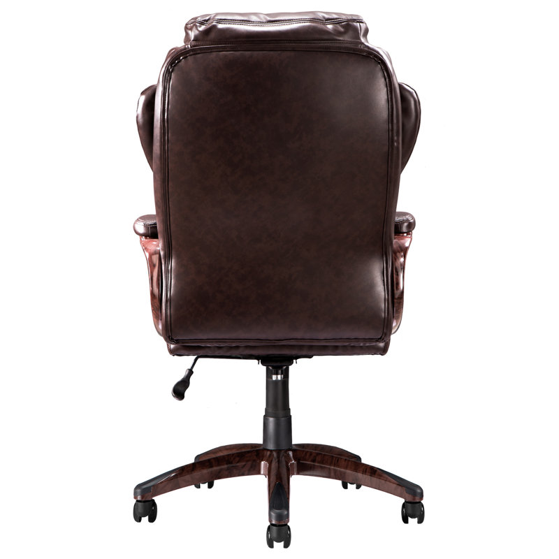 Brayden Studio Albaugh Modern Comfort Modee Vegan Leather High Back Executive Office Chair BIFMA Compliant Reviews Wayfair